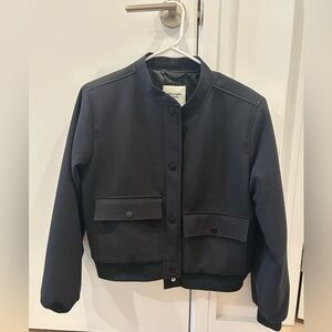 Abercrombie Black Bomber Jacket